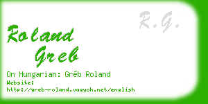 roland greb business card